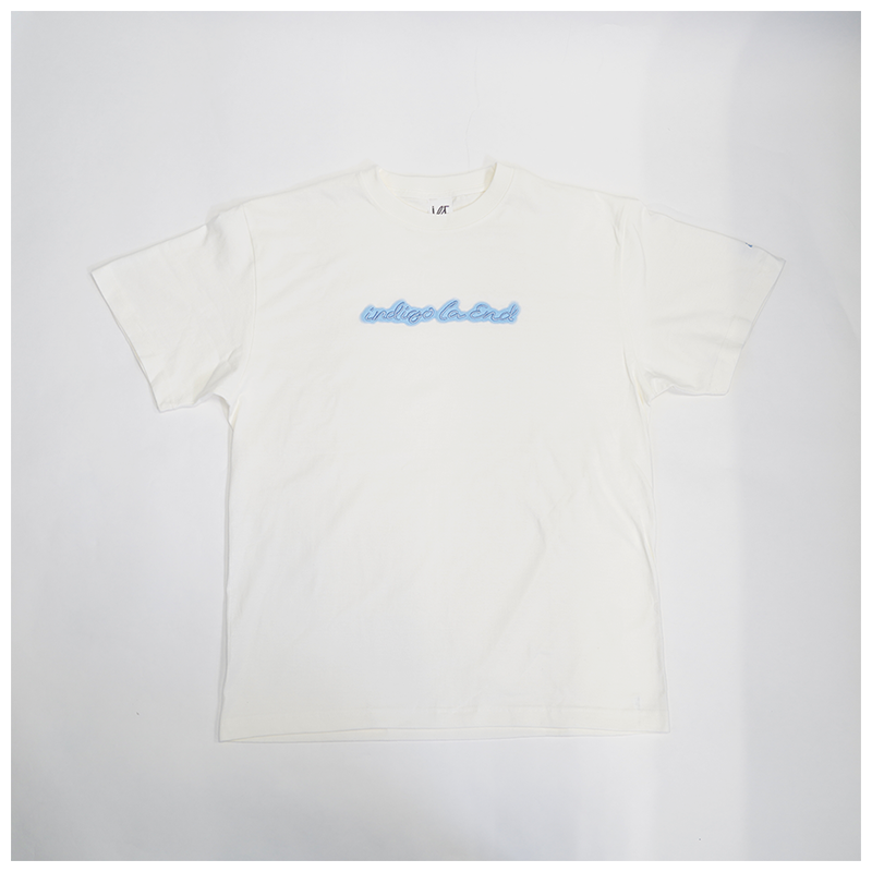 indigo la End】 ilE ロゴTシャツ (VanillaWhite×SkyBlue) - e+Shop