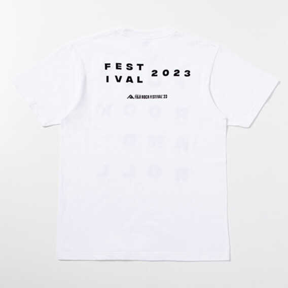 FUJI ROCK '23 AND ROLL Tシャツ/ WHITE
