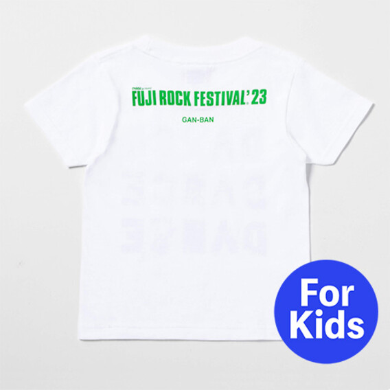 FUJI ROCK '23 ×GAN-BAN SNOOPY Tシャツ (KIDS)/ WHITE