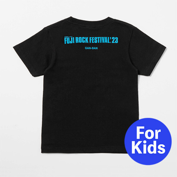 FUJI ROCK '23 ×GAN-BAN SNOOPY Tシャツ (KIDS)/ BLACK