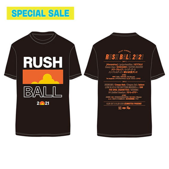【SPECIAL SALE】RUSH BALL 2021 ロゴTシャツ/ブラック