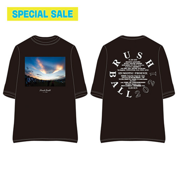 【SPECIAL SALE】RUSH BALL 2021 フォトTシャツ(夜空ver.)/ブラック