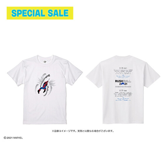 【SPECIAL SALE】MARVEL RUSH BALLオリジナルTシャツ/ホワイト