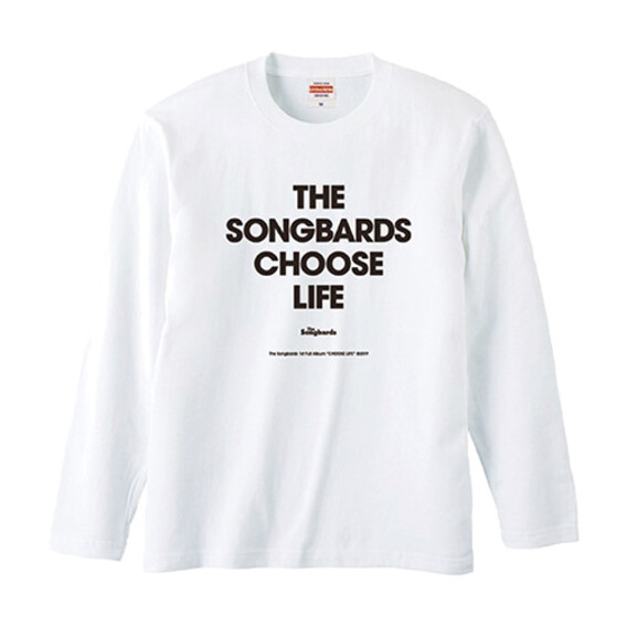 “CHOOSE LIFE” ロングＴシャツ - ホワイト
