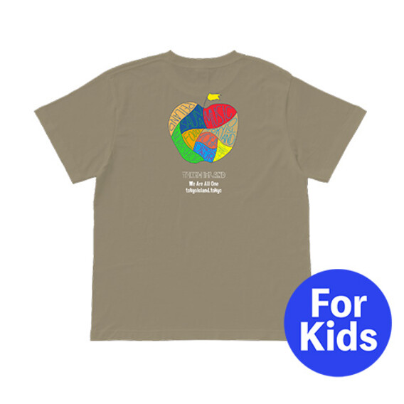 TOKYO APPLE Tシャツ(サンドカーキ)KIDS