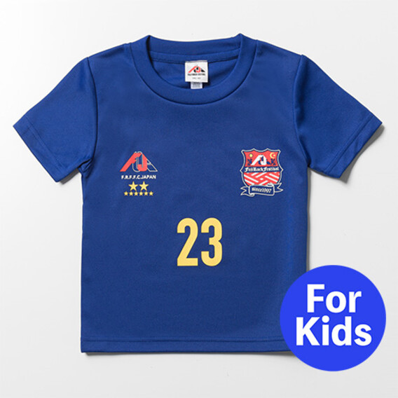 FUJI ROCK '23 サッカーTシャツ (KIDS)/ JAPAN BLUE