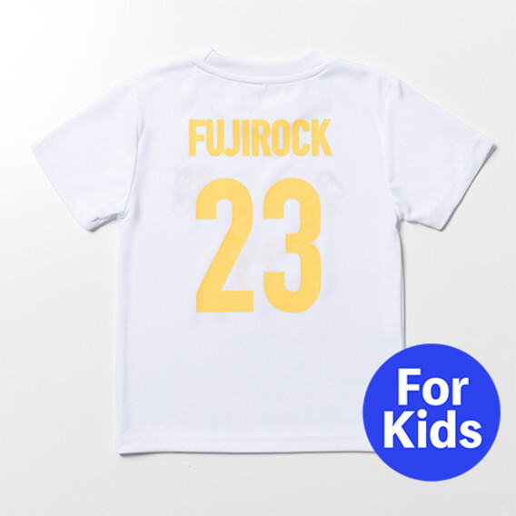 FUJI ROCK '23 サッカーTシャツ (KIDS)/ WHITE