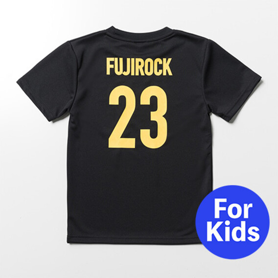 FUJI ROCK '23 サッカーTシャツ (KIDS)/ BLACK
