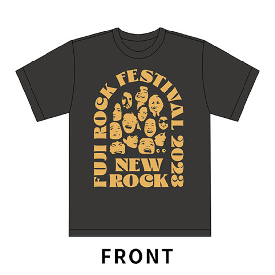 FUJI ROCK'23 NEW ROCK T-shirt （出演者名入りTシャツ）Designed by Super me Inc. / SUMI