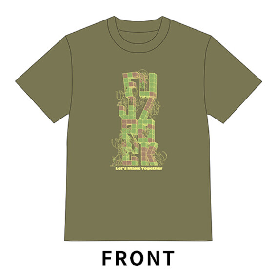 FUJI ROCK ’23 Monkey Tシャツ（出演者名入りTシャツ）Designed by HD / LIGHT OLIVE