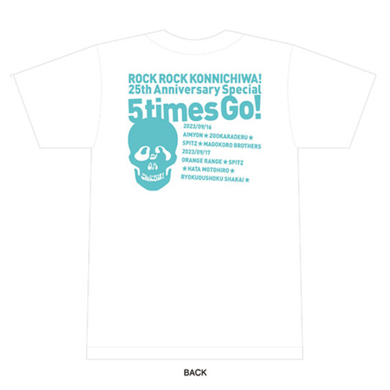 【Special Price】ロックロック25thオフィシャルTシャツ（ホワイト）