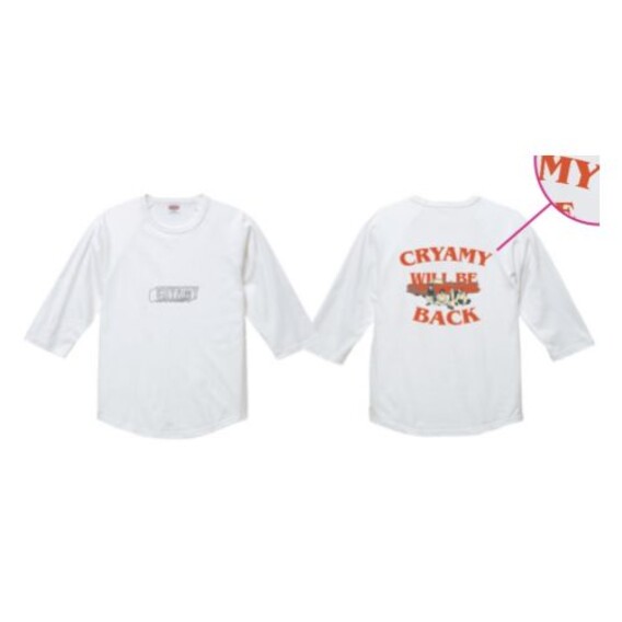 CRYAMY Will Be Back Tシャツ white