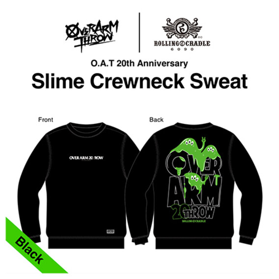 【受注生産】20th Slime Crewneck Sweat 黒