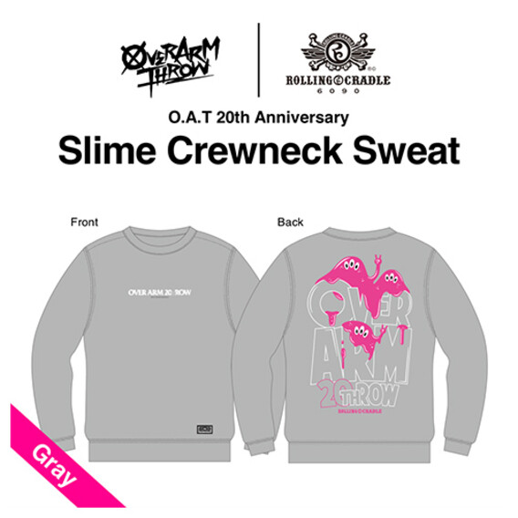 【受注生産】20th Slime Crewneck Sweat グレー XXL