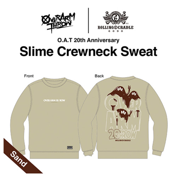 【受注生産】20th Slime Crewneck Sweat サンド