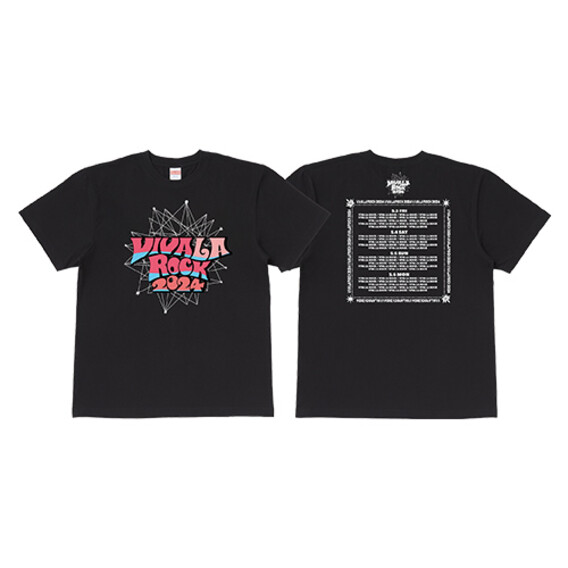 VIVA LA ROCK 2024　 オフィシャルロゴ Tシャツ （ブラック）