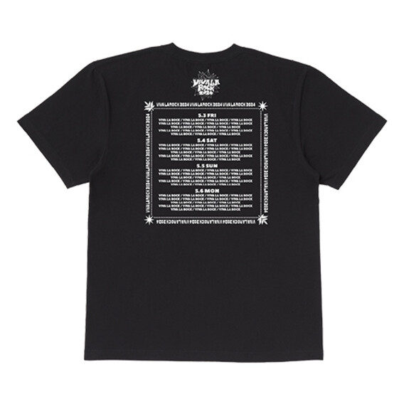 VIVA LA ROCK 2024 オフィシャルロゴ Tシャツ （ブラック） - e+Shop