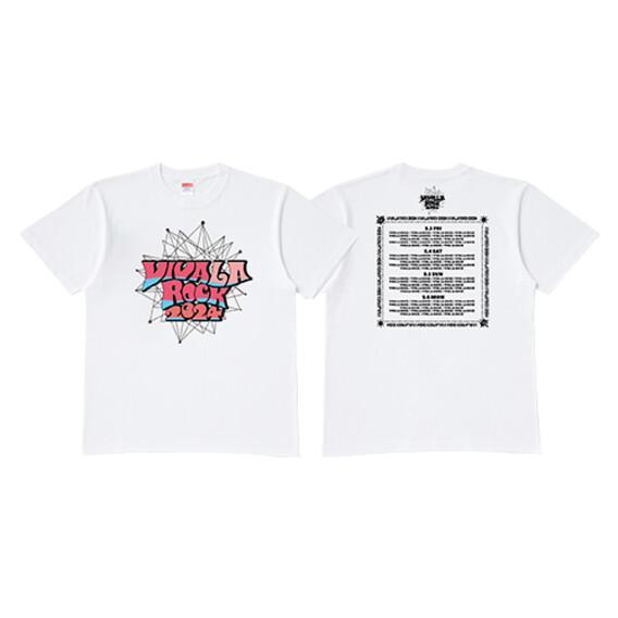 VIVA LA ROCK 2024　 オフィシャルロゴ Tシャツ （ホワイト）