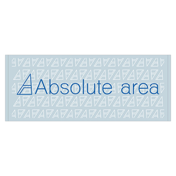 Absolute areaロゴ フェイスタオル（ブルー）
