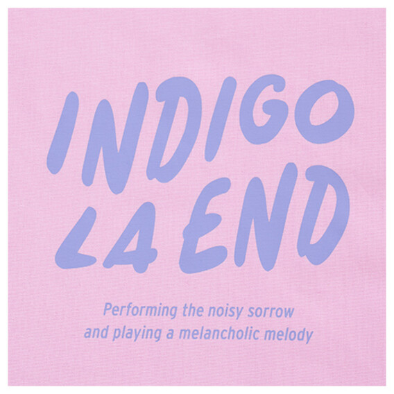 【indigo la End】 ロゴトート / PINK