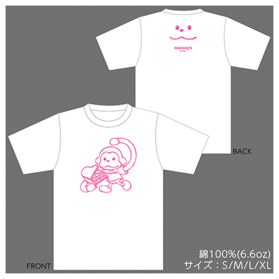 【まらしぃ/marasy】marasy's monkey T-shirt