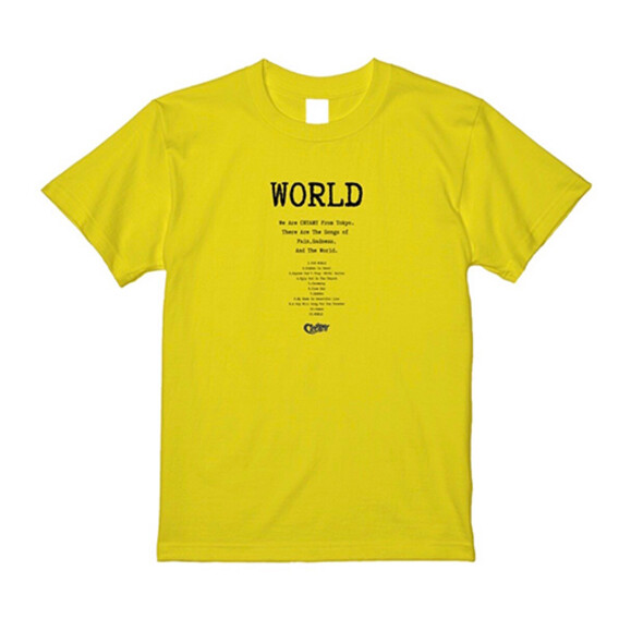 WORLD Tシャツ イエロー
