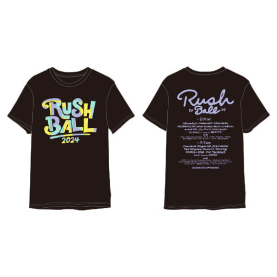 RUSH BALL 2024 ロゴTシャツ/ブラック