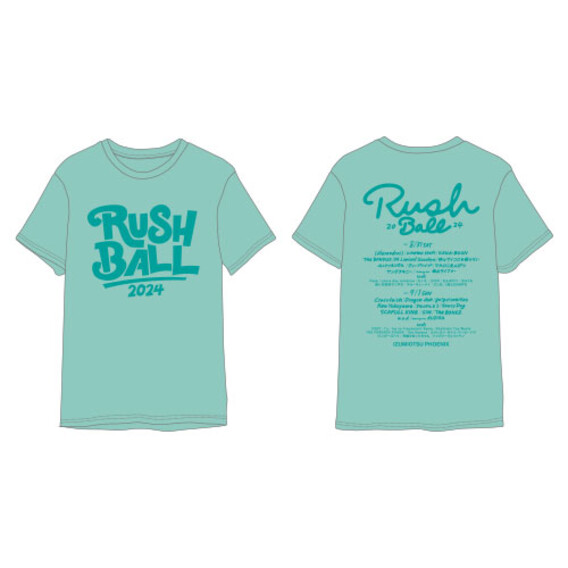 RUSH BALL 2024  ロゴTシャツ/ミントグリーン