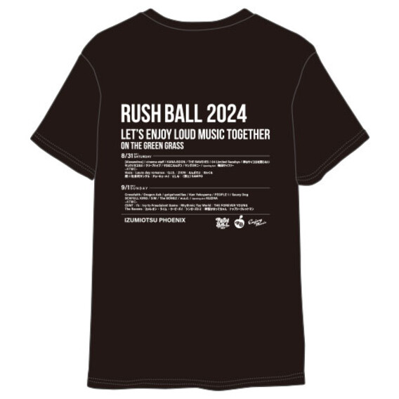 RUSH BALL 2024  シックTシャツ/ブラック