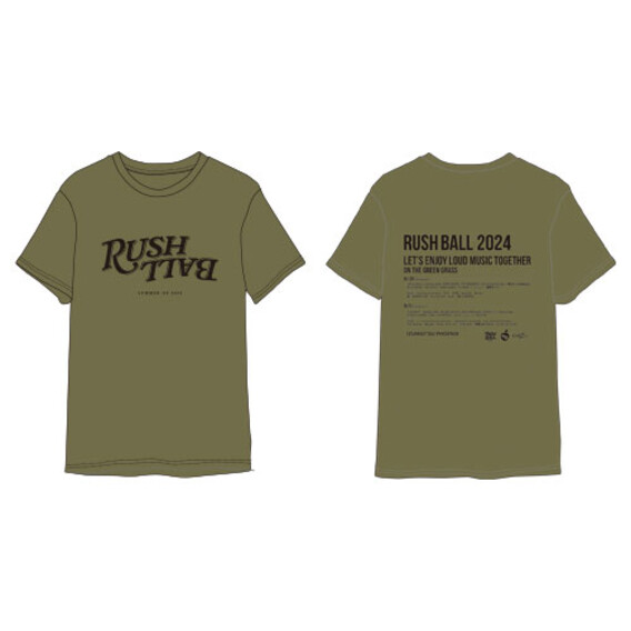 RUSH BALL 2024  シックTシャツ/カーキ