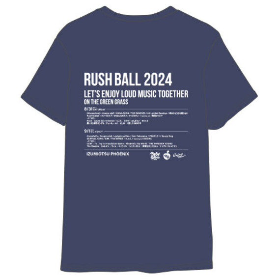 RUSH BALL 2024  レトロ  Tシャツ/ネイビー