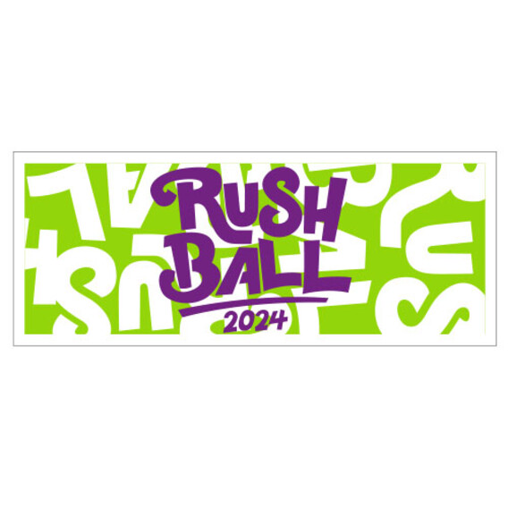 RUSH BALL  2024  フェイスタオル/ライトグリーン× パープル