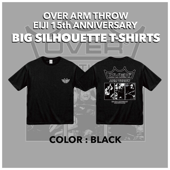 EIJI 15th ANNIVERSARY BIG SILHOUETTE T-SHIRTS(BLACK)