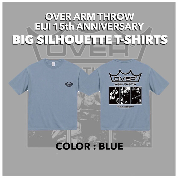 EIJI 15th ANNIVERSARY BIG SILHOUETTE T-SHIRTS(BLUE)