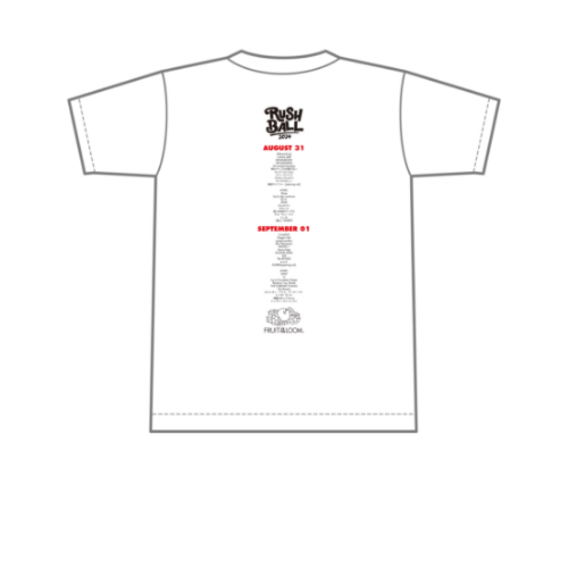 FRUIT OF THE LOOM × RUSH BALL 2024 コラボレーションTシャツ/ホワイト