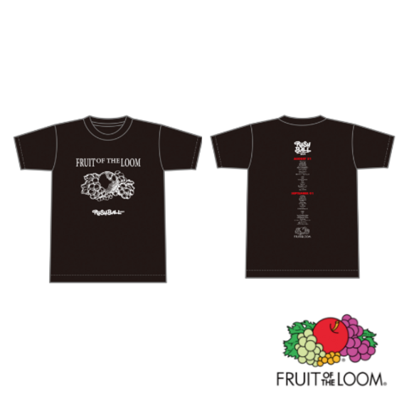 FRUIT OF THE LOOM × RUSH BALL 2024 コラボレーションTシャツ/ブラック