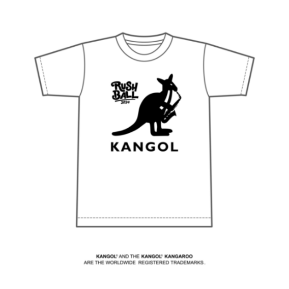 KANGOL × RUSH BALL 2024 コラボレーションTシャツ/ホワイト