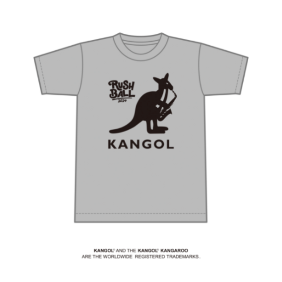 KANGOL × RUSH BALL 2024 コラボレーションTシャツ/グレー