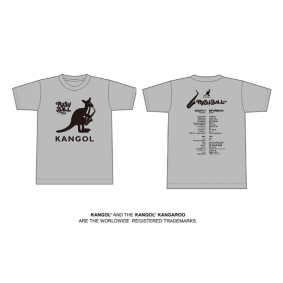 KANGOL × RUSH BALL 2024 コラボレーションTシャツ/グレー