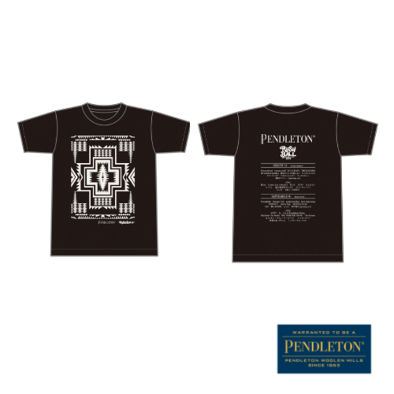 PENDLETON× RUSH BALL 2024 コラボレーションTシャツ/ブラック