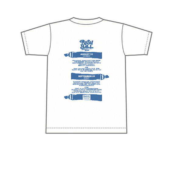 SMITH'S × RUSH BALL 2024 コラボレーションTシャツ/オフホワイト