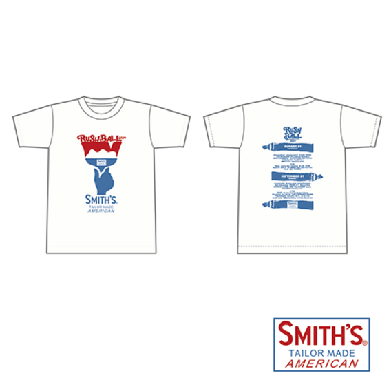 SMITH'S × RUSH BALL 2024 コラボレーションTシャツ/オフホワイト