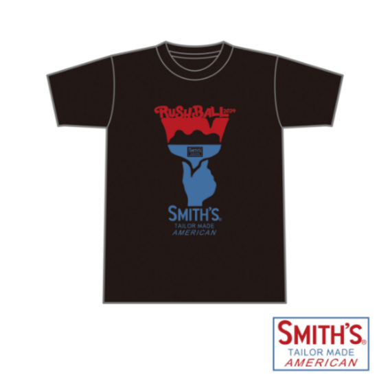 SMITH'S × RUSH BALL 2024 コラボレーションTシャツ/ブラック