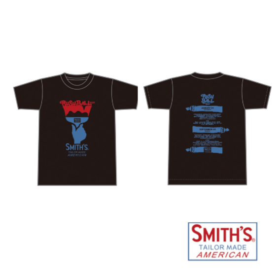 SMITH'S × RUSH BALL 2024 コラボレーションTシャツ/ブラック