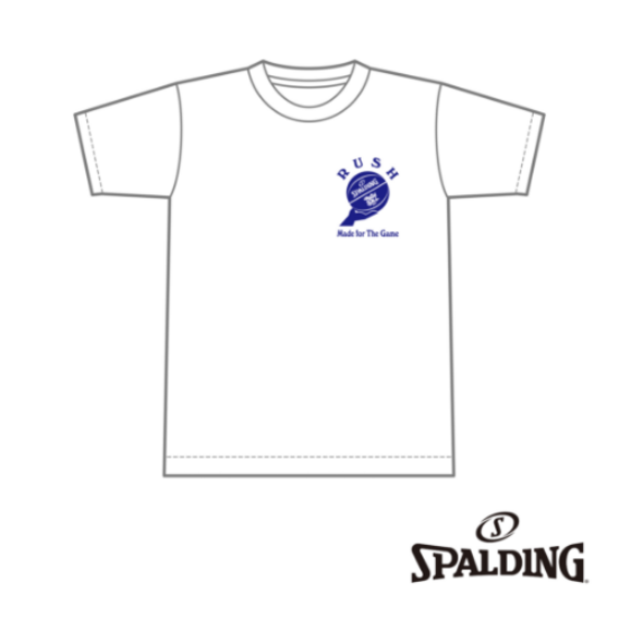 SPALDING × RUSH BALL 2024 コラボレーションTシャツ/ホワイト