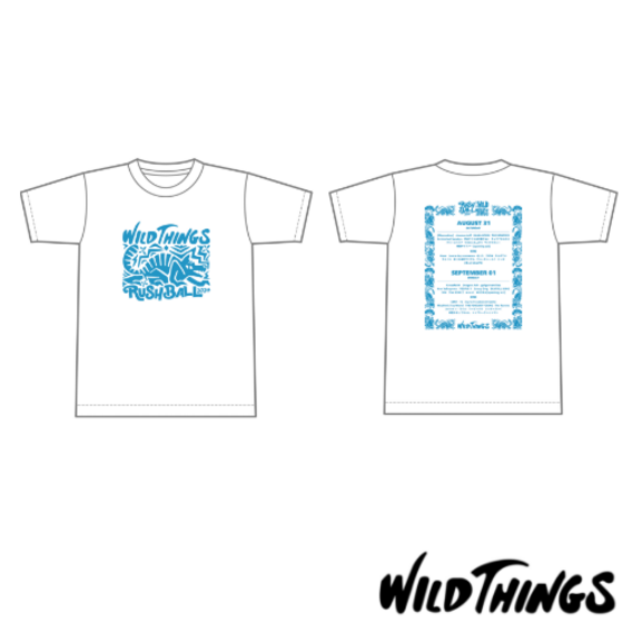 Wild Things × RUSH BALL 2024 コラボレーションTシャツ/ホワイト