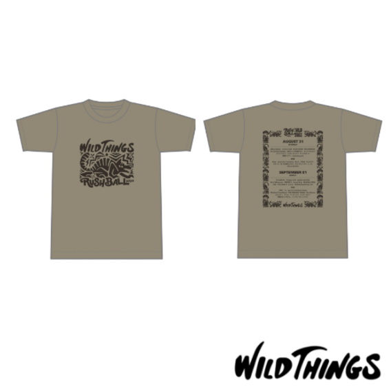 Wild Things × RUSH BALL 2024 コラボレーションTシャツ/カーキ