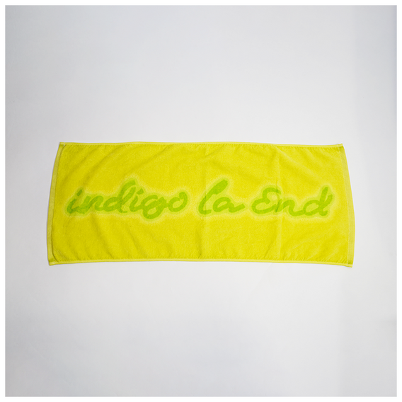 【indigo la End】 ilE ロゴタオル (Chartreuse Green)