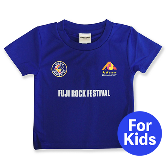 フジロック’22 × GAN-BAN サッカーTシャツ(KIDS)/JAPAN BLUE