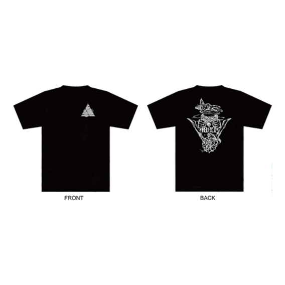 シデン(後藤⼤)デザイン Psychometry Tシャツ/ブラック×ホワイト